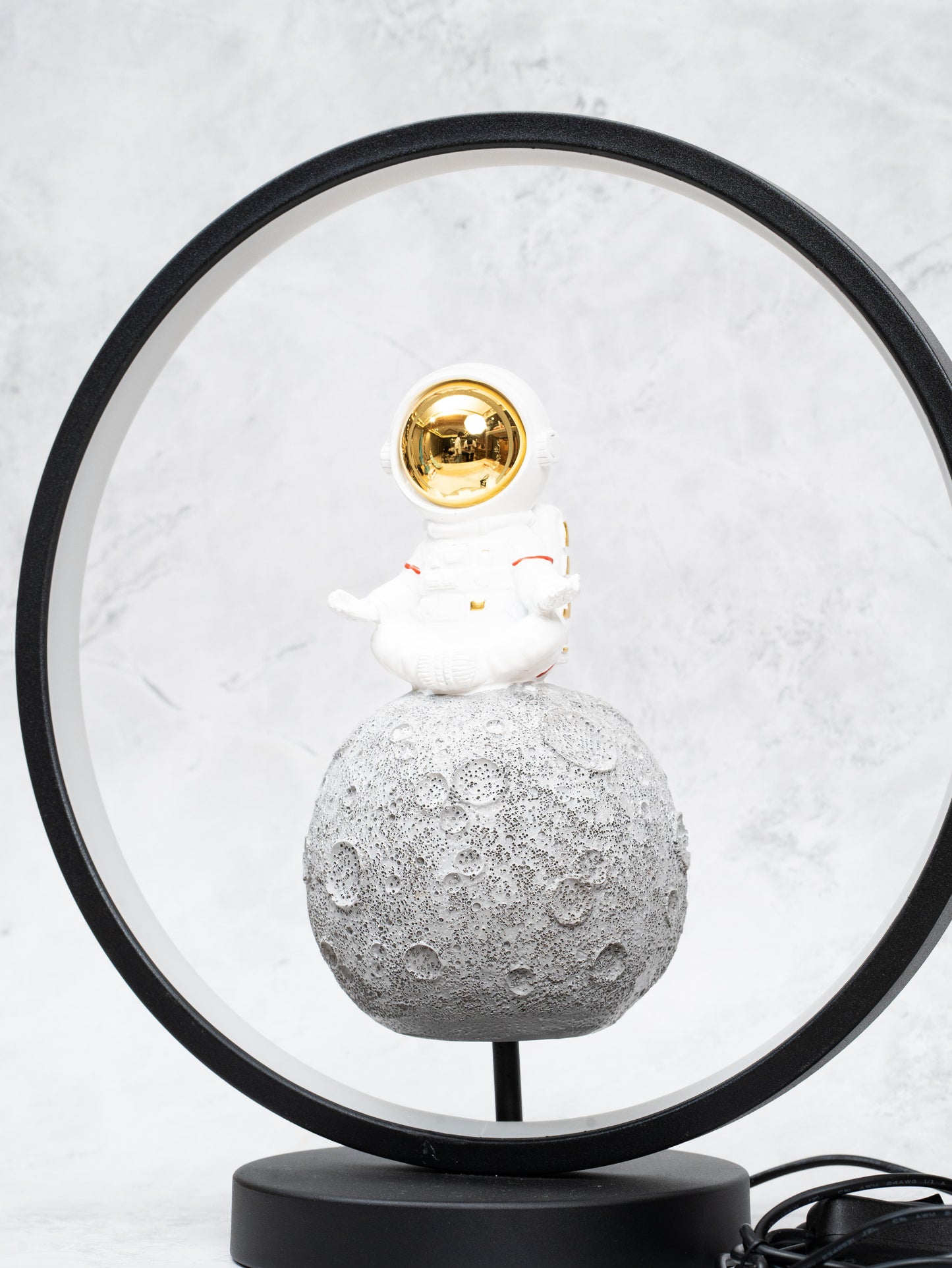 Astronaut Polyresin Showpiece with Moon Base