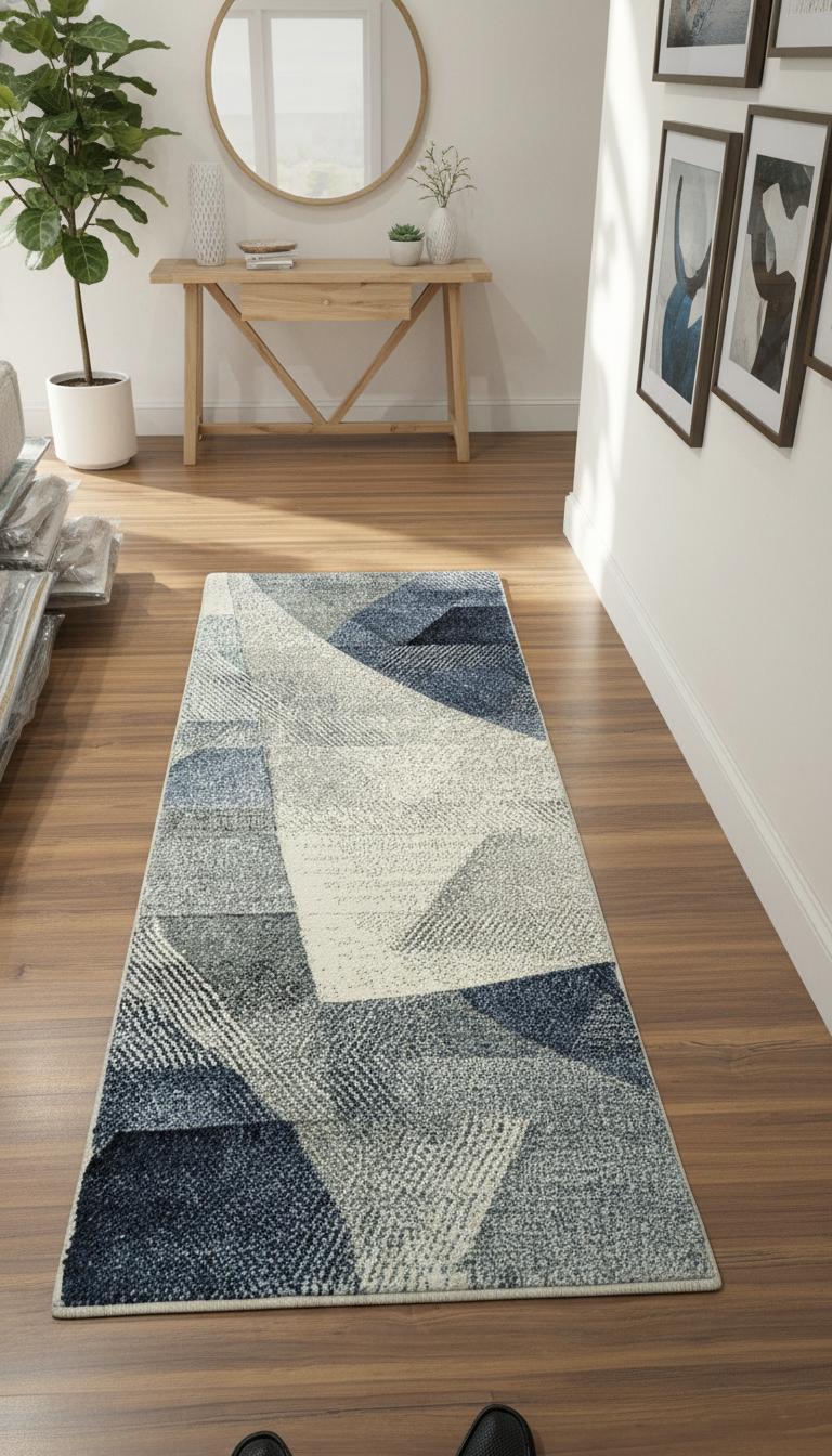 Stylish Geometric Carpet Runner – 60 cm x 150 cm