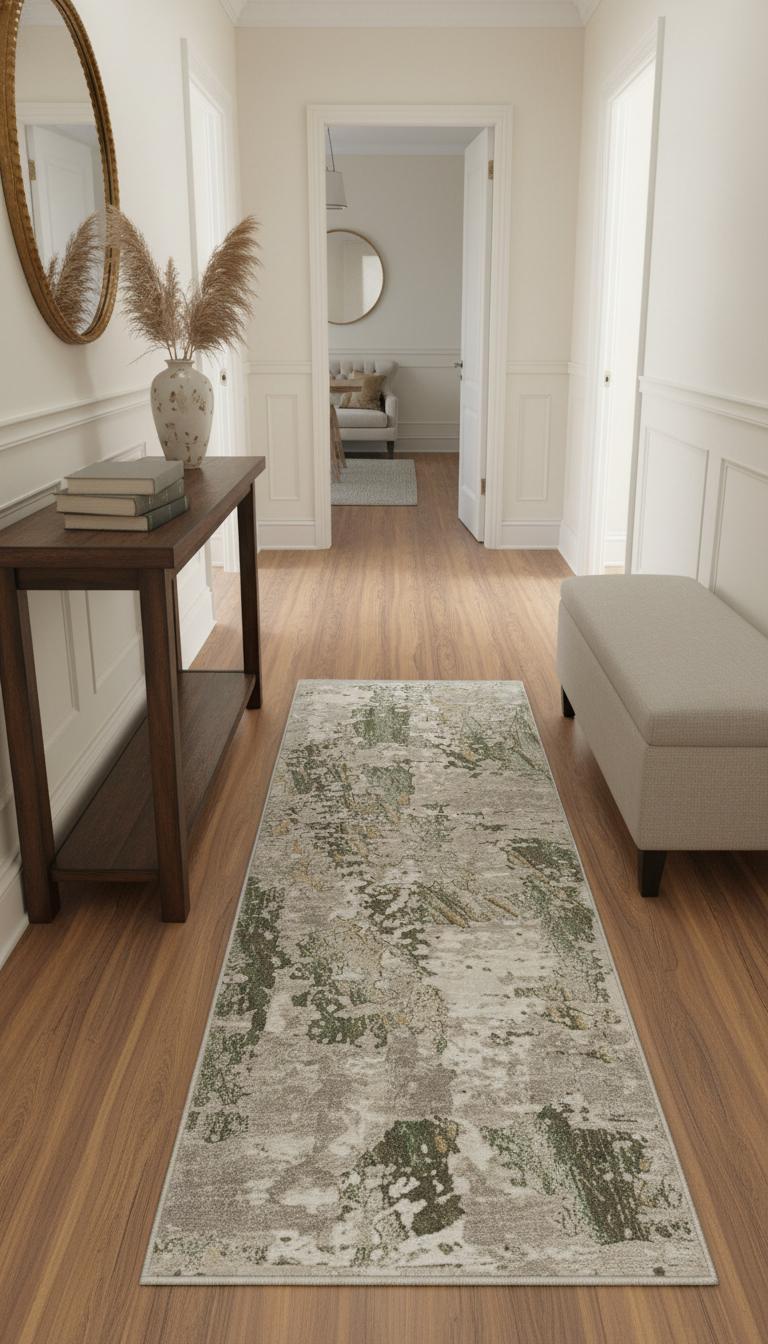 Elegant Patterned Carpet Runner - 60 cm x 150 cm