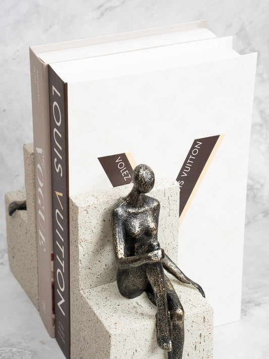 Artistic 2 Men Bookends – Stylish Desk Decor