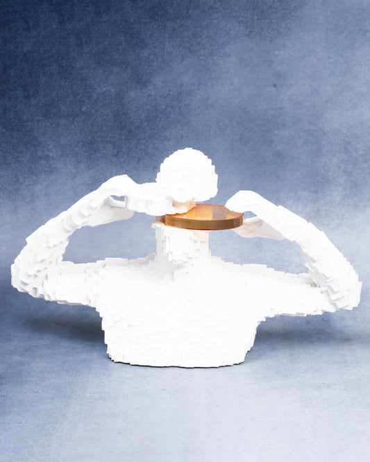 Modern White Showpiece Sculpture