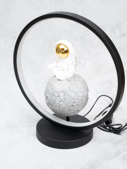 Astronaut Polyresin Showpiece with Moon Base