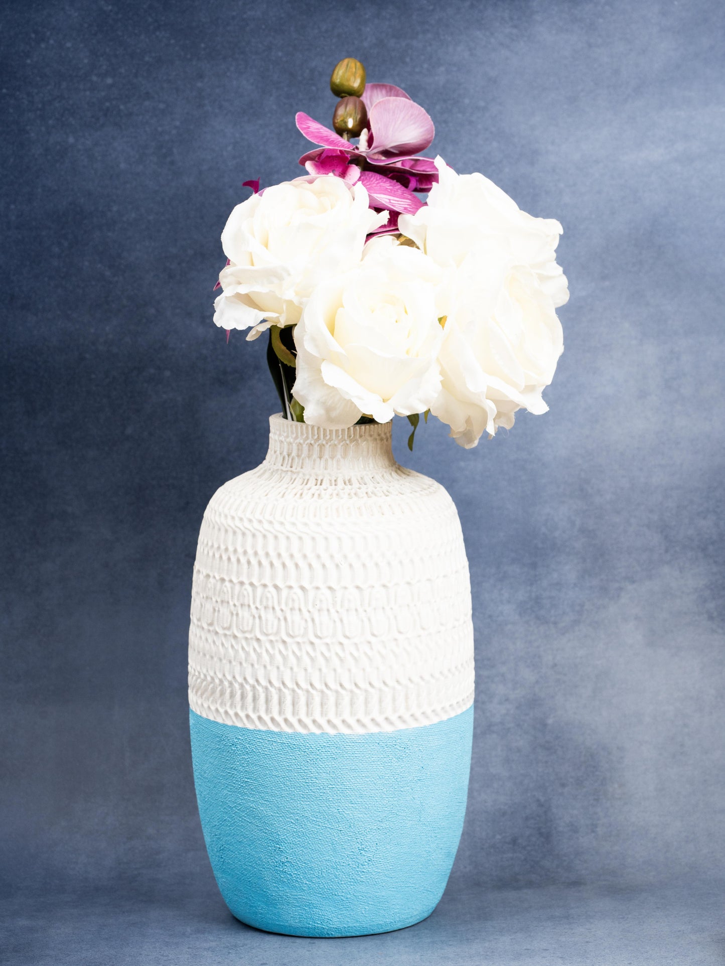 Decorative Handcrafted Vase with Colorful Design