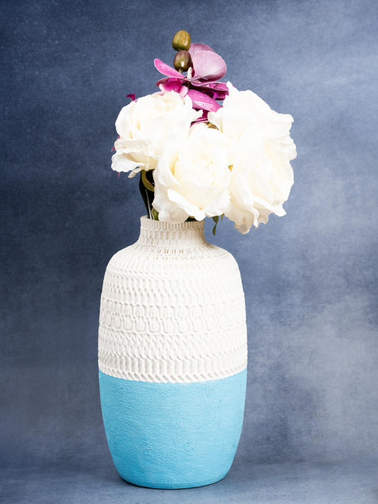 Decorative Handcrafted Vase with Colorful Design