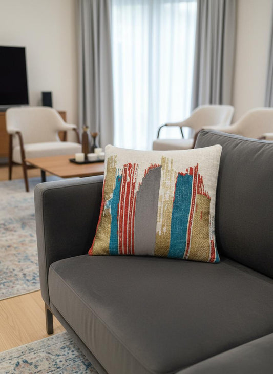 Colorful Textured Cushion Cover 16x16