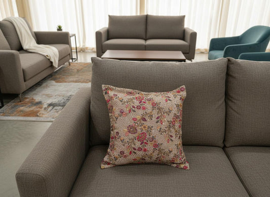 Decorative 16x16 Floral Cushion Cover