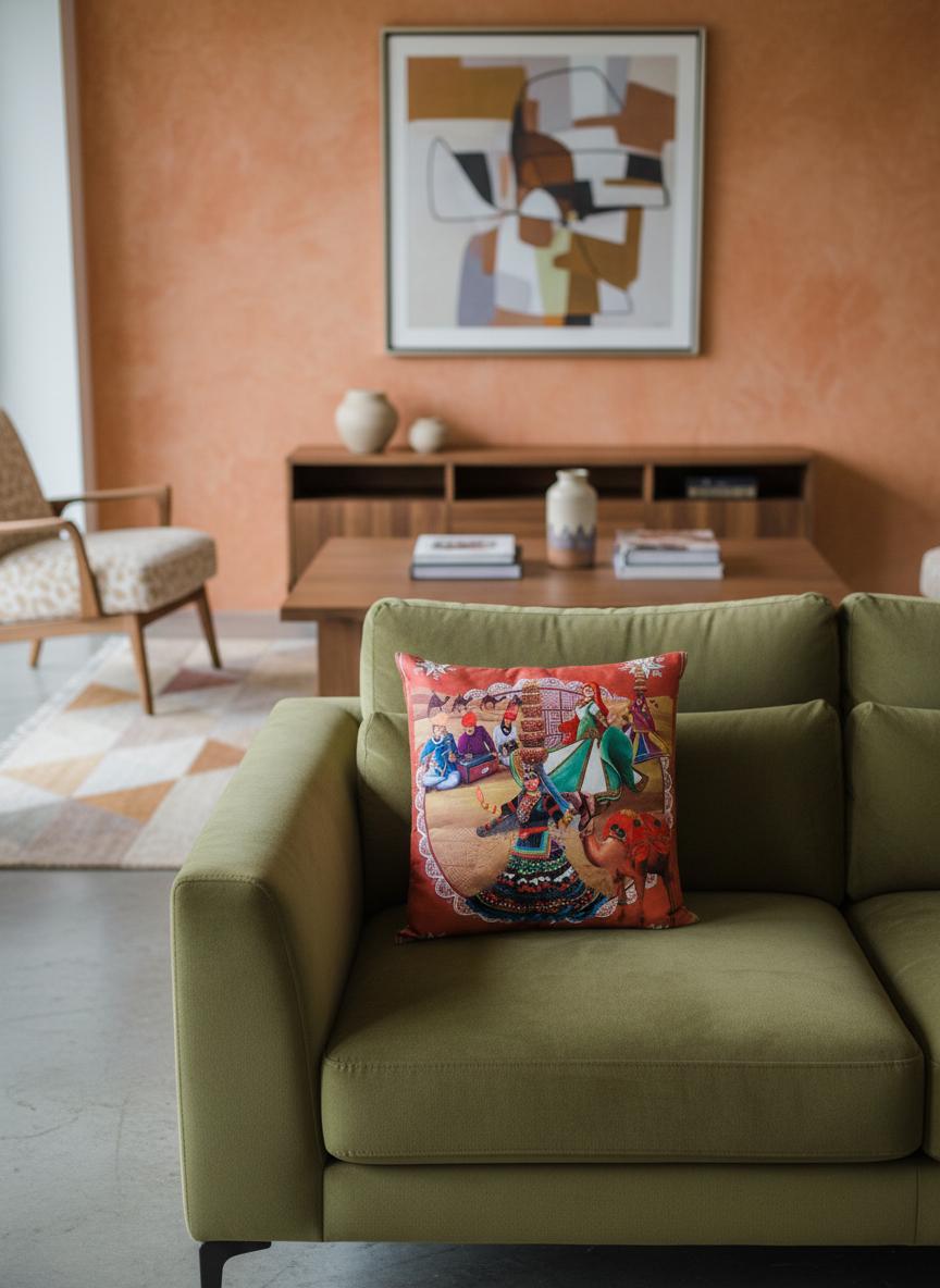 Artistic 16x16 Cushion Cover for Stylish Home Decor