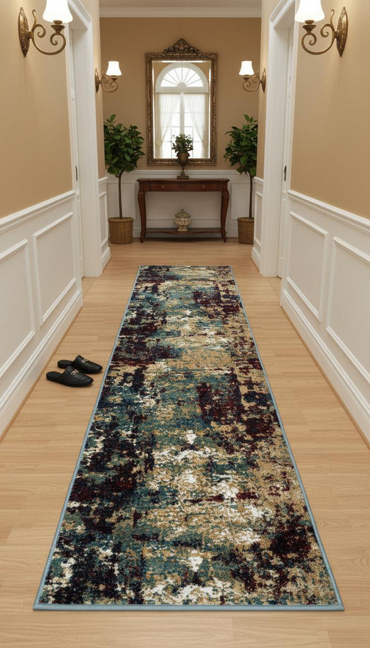 Elegant Soft Weave Carpet Runner - Luxe Hallway Decor
