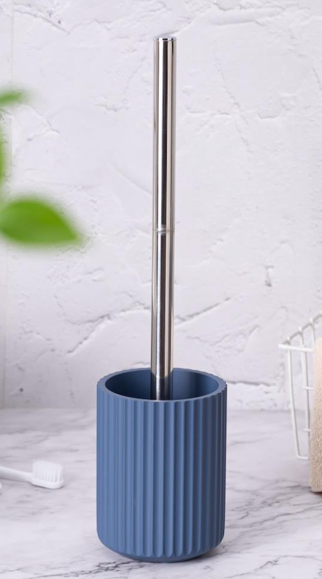 Modern Pink Toilet Brush and Holder Set