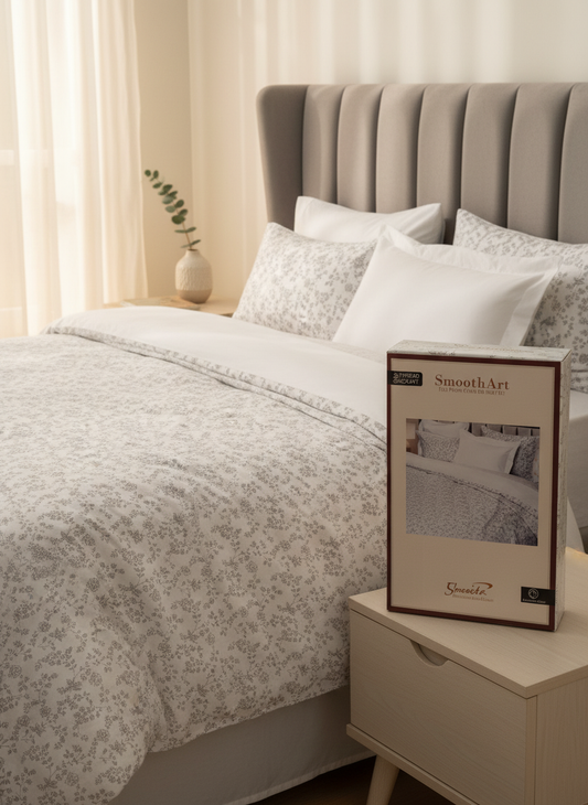 Elegant 1+4 PC Bedsheet Set - Floral Design