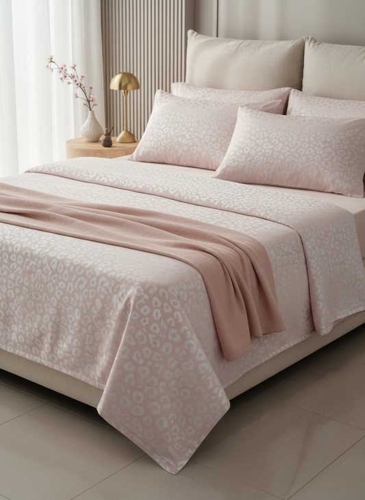 Luxurious Leopard Print Double Bedsheet