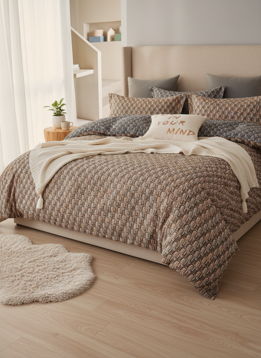 Stylish Double Bedsheet - Elegant Design