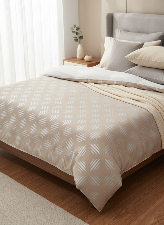 Stylish Double Bedsheet with Elegant Pattern