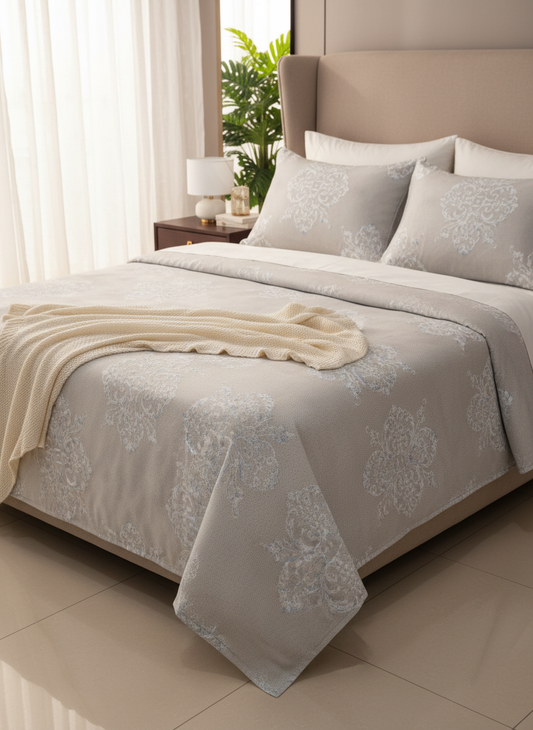 Elegant Floral Design Bedsheet