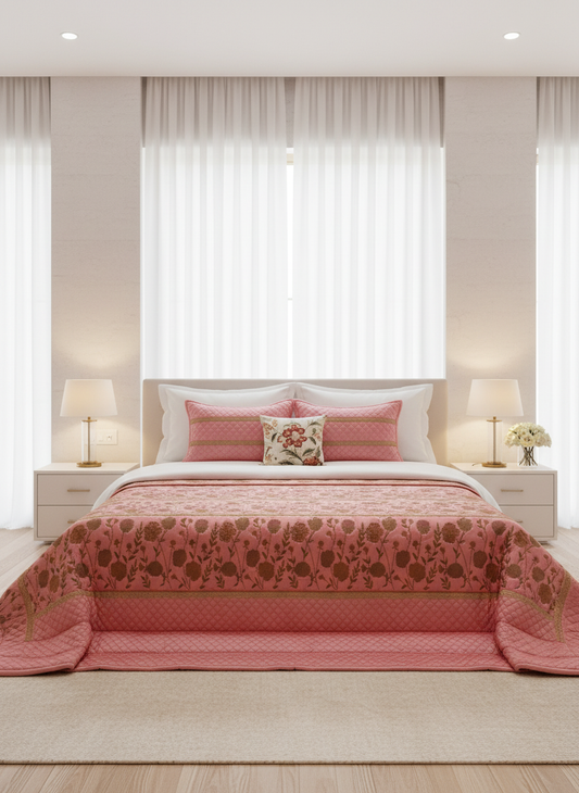 Flora Diamond Wedding Bedding Set