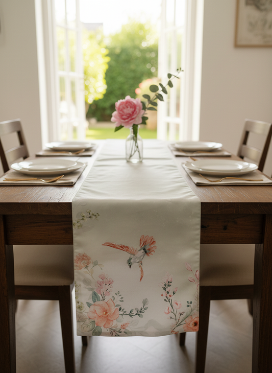Floral Table Runner 14x72 - Elegant Home Décor