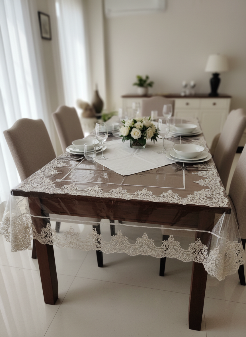 Elegant Lace Table Cover
