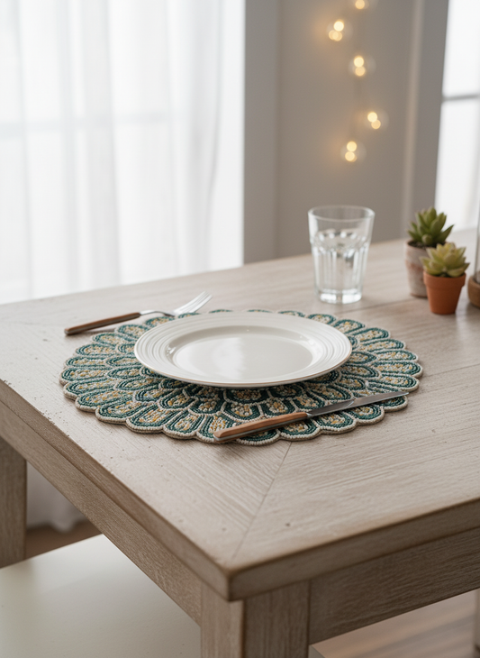 Elegant Beaded Table Mat