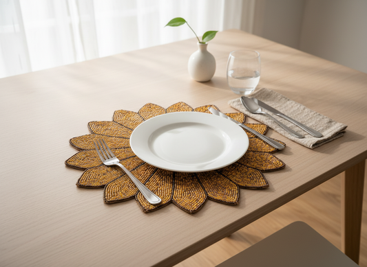 Handcrafted Floral Table Mat
